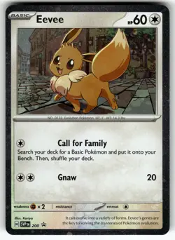 Eevee - 200 (Cosmos Holo) SVP 200 Scarlet & Violet NM Pokemon Card TCG - Image 1