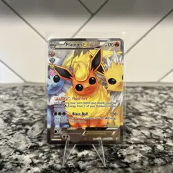 Pokemon TCG Flareon-EX Generations Holo Full Art Ultra Rare Card RC28/32 - Image 1