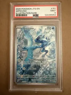 Pokemon Articuno TCG Card 161/159 JTG Illustration Rare PSA 9 Mint - Image 1