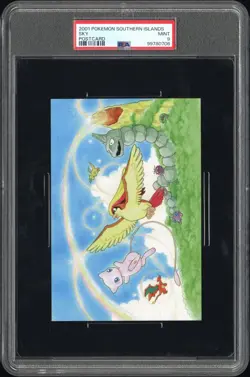 Charizard Mew Dragonite Southern Islands Pokemon Card Postcard 2001 PSA 9 POP 4 - Image 1