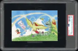 Charizard Mew Dragonite Southern Islands Pokemon Card Postcard 2001 PSA 9 POP 4 - Image 4