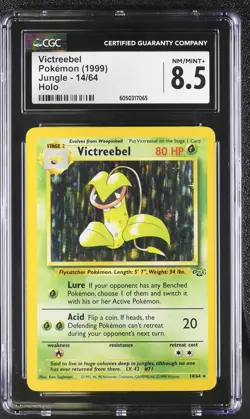 CGC 8.5 Victreebel 1999 Jungle 14/64 Holo Pokemon Card - Image 1