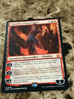 CHANDRA, FLAMESHAPER Magic the Gathering MTG Foundations Mythic - Image 1