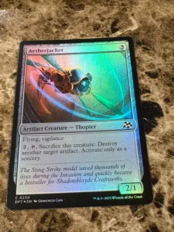 AETHERJACKET Magic MTG Aetherdrift Foil - Image 1