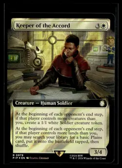 2024 MTG PIP Keeper of the Accord R Foil Creature #979 - Image 1