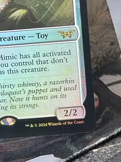 MTG Marvin, Murderous Mimic RARE FOIL PROMO Duskmourn 0253 NM/Mint - Image 5