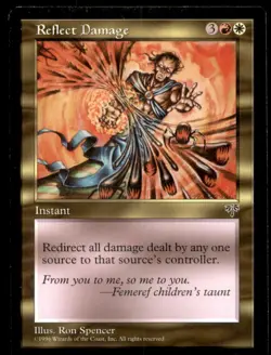 MTG Reflect Damage LP Light Play Mirage [4898] - Image 1