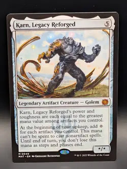 MTG - Karn, Legacy Reforged - Legendary Artifact Creature - MAT #49 - Mythic -NM - Image 1