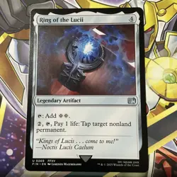 Ring of the Lucii Final Fantasy Regular Legendary Artifact Uncommon NP MTG - Image 1