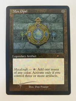 MTG Mox Opal (1072) *Etched Foil* Retro Frame Secret Lair: Dan Frazier Mox MT/NM - Image 1