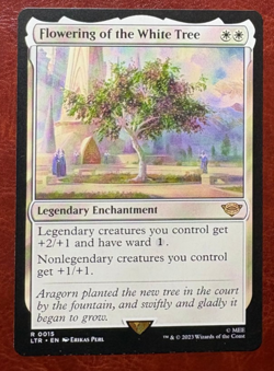 1x NM Flowering of the White Tree - 0015 R LTR - MTG Magic Never Played x1 - Image 1