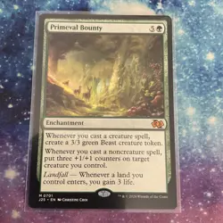 Primeval Bounty (REGULAR) x1 - MTG Foundations Jumpstart J25 #701 - Image 1