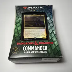 Adventures in the Forgotten Realms Commander Deck: Aura of Courage MTG Brand New - Image 1