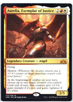 #153 Aurelia, Exemplar of Justice Guilds of Ravnica Mythic - Image 1