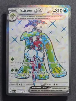 Tsareena ex #220 Ultra Rare Paradox Rift Pokemon TCG - Image 1