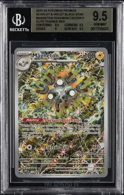 2023-24 POKEMON PROMOS SCARLET & VIOLET BLACK STAR MAGNETON BGS 9.5 - Image 1