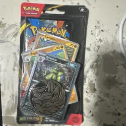 Pokemon Mega Evolution Premium Checklane Blister Pokemon Booster Pack Tyranitar - Image 1
