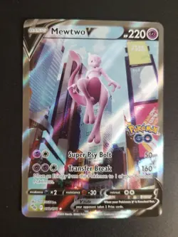 Mewtwo V 72/78 Alternate Full Art Pokemon Go - Image 1