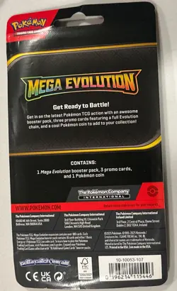 Pokemon Mega Evolution Premium Checklane Blister Pokemon Booster Pack Tyranitar - Image 2