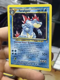 Feraligatr 4/111 Neo Genesis 2000 Holo Rare WOTC Pokemon Card TCG - Image 4