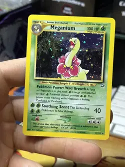 Meganium 11/111 Neo Genesis 2000 Holo Rare WOTC Pokemon Card TCG - Image 3