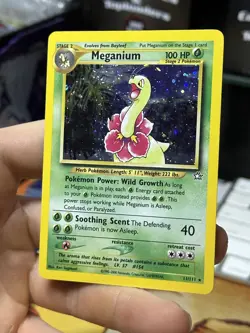 Meganium 11/111 Neo Genesis 2000 Holo Rare WOTC Pokemon Card TCG - Image 4