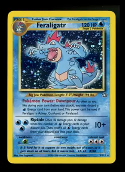 Feraligatr 5/111 Neo Genesis 2000 Holo Rare WOTC Pokemon Card TCG - Image 1