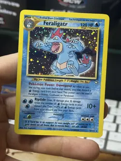 Feraligatr 5/111 Neo Genesis 2000 Holo Rare WOTC Pokemon Card TCG - Image 3