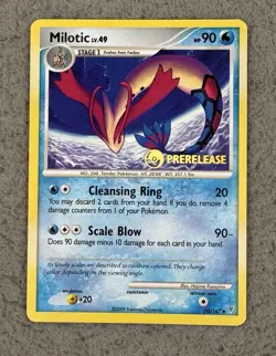 MILOTIC LV.49 2009 POKEMON PLATINUM SUPREME VICTORS PRERELEASE - Image 1