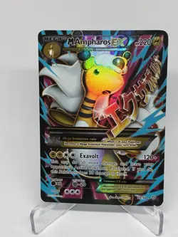 Pokemon TCG Mega Ampharos EX Full Art Holo Ultra Rare 88/98 Ancient Origins LP - Image 1
