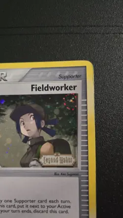 Pokemon Trainer Fieldworker Reverse Holo 73/92 Stamped Ex Legend Maker - Image 3