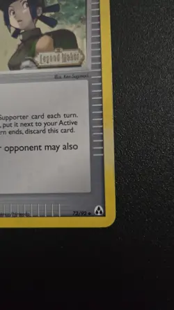 Pokemon Trainer Fieldworker Reverse Holo 73/92 Stamped Ex Legend Maker - Image 5