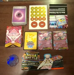 Pokemon Mega Diancie EX Battle Deck CONTENTS (Only Missing Meloetta) - Image 1