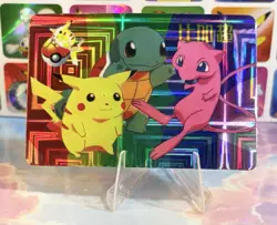 Pokemon HOLO Vintage Pocket Monsters Vending Prism Sticker 1998 Nintendo - Image 1