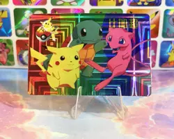 Pokemon HOLO Vintage Pocket Monsters Vending Prism Sticker 1998 Nintendo - Image 2