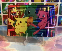 Pokemon HOLO Vintage Pocket Monsters Vending Prism Sticker 1998 Nintendo - Image 3