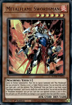 Metalflame Swordsman - Ultra Rare 1st Edition SUDA-EN014 - NM - YuGiOh - Image 1