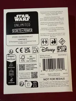 Star Wars Unlimited Secrets of Power Store Show Down Kit W/CARD PACKS New Sealed - Image 1