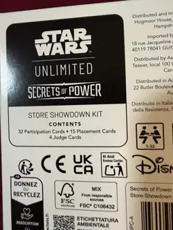 Star Wars Unlimited Secrets of Power Store Show Down Kit W/CARD PACKS New Sealed - Image 2
