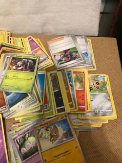 Pokemon 300+ bulk card lot with Energy Cards and Silver Border Cards - Image 2