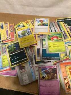 Pokemon 300+ bulk card lot with Energy Cards and Silver Border Cards - Image 4