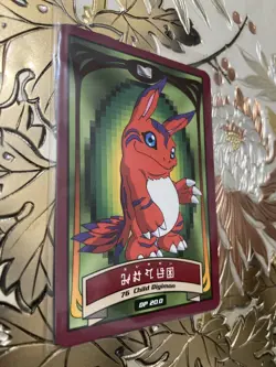 Japanese Digimon Animated Elecmon #76 Vending Machine Card Vintage 1999 - Image 1
