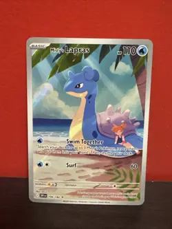 5 Lapras Pokemon Card Lot With Misty’s Lapras #194/182 - Image 2