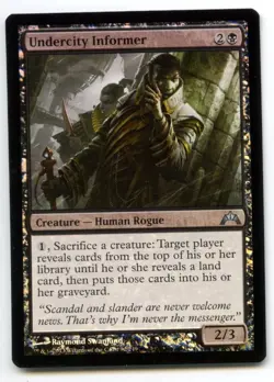 MTG Undercity Informer Foil Card - Gatecrash - Moderately Played-lnmb - Image 1