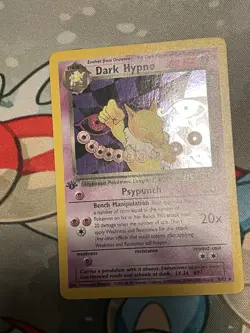 Pokemon Dark Hypno Holo Rare TCG Card 9/82 1st Edition. Near Mint Condition. - Image 3