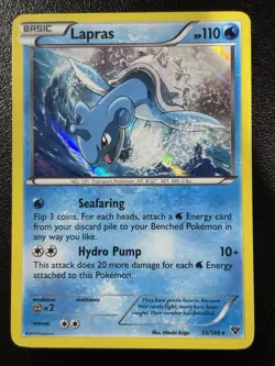 Lapras 35/146 Holo Rare XY Base Set Pokemon Card LP - Image 1