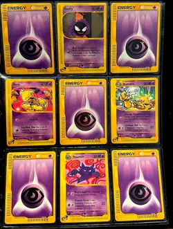 Pokemon Card Lot Vintage 2002 E-Series Expedition Base Set Psychic Binder Page - Image 1