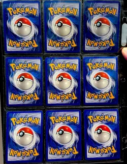 Pokemon Card Lot Vintage 2002 E-Series Expedition Base Set Psychic Binder Page - Image 2