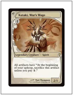 1x Kataki, War's Wage, Future Sight Frame, Mystery Booster 2 Magic MTG NM - Image 1