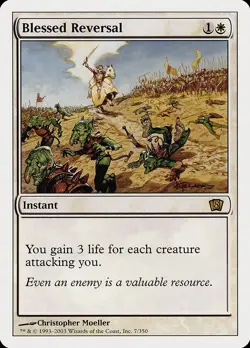 Blessed Reversal NM/M 8th Eighth White Instant Rare English Mtg Magic Regular 7 - Image 1